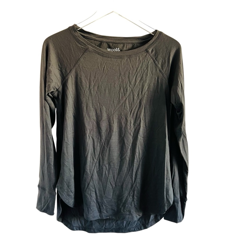 Wool& Charcoal Long Sleeve Shirt